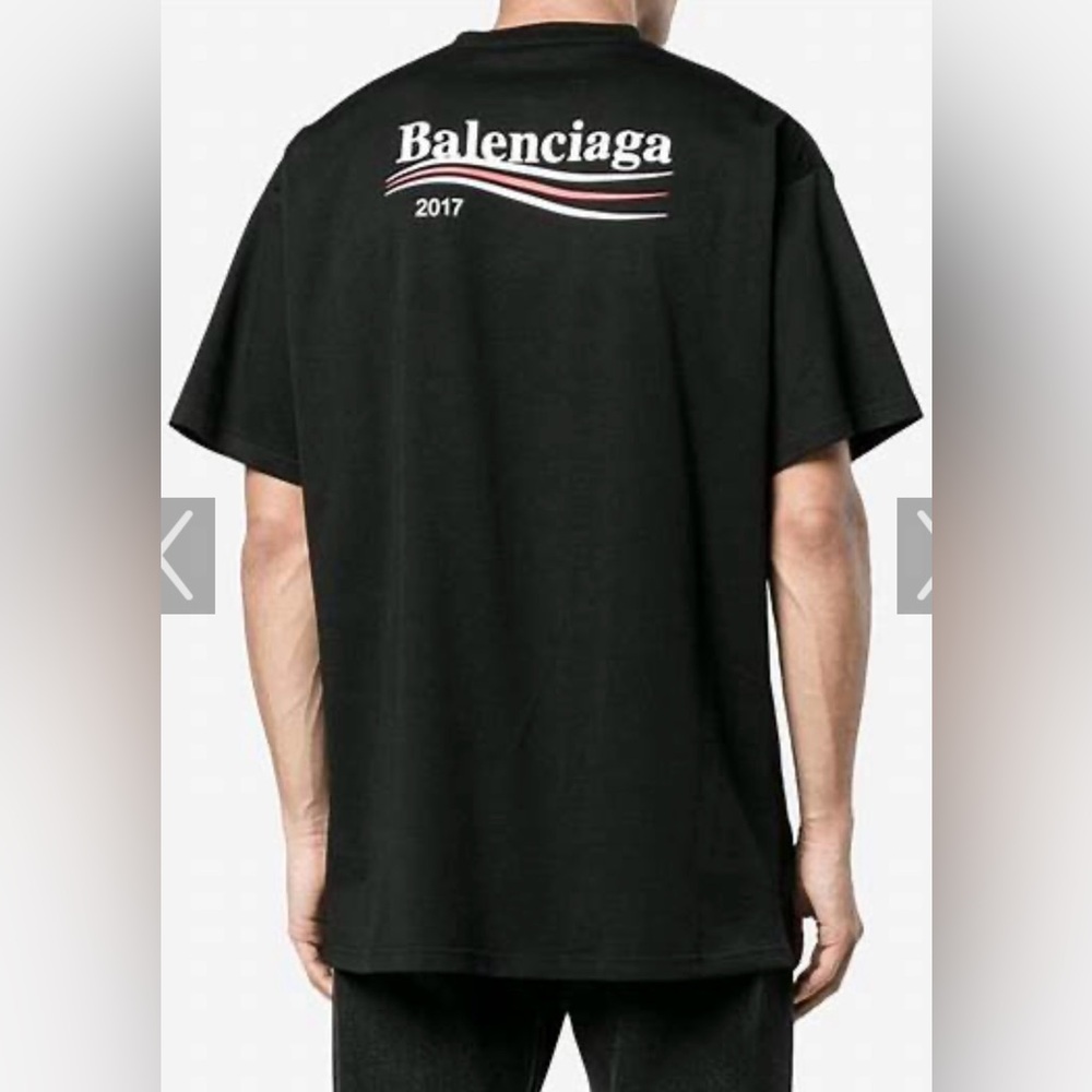 Balenciaga Black Short Sleeve Tee shirt Men’s designer medium M